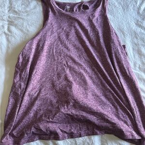 Double Zero Heathered Purple Tank Top